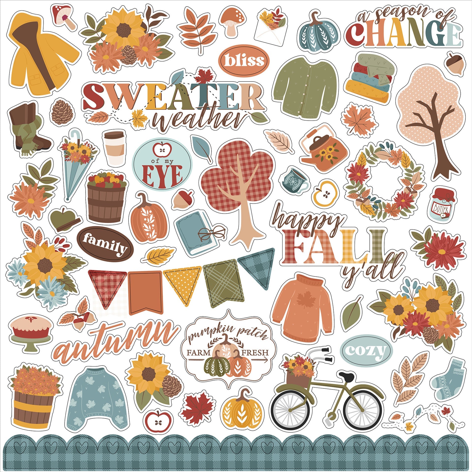 Sweater Weather Element Stickers – Echo Park Online Sale