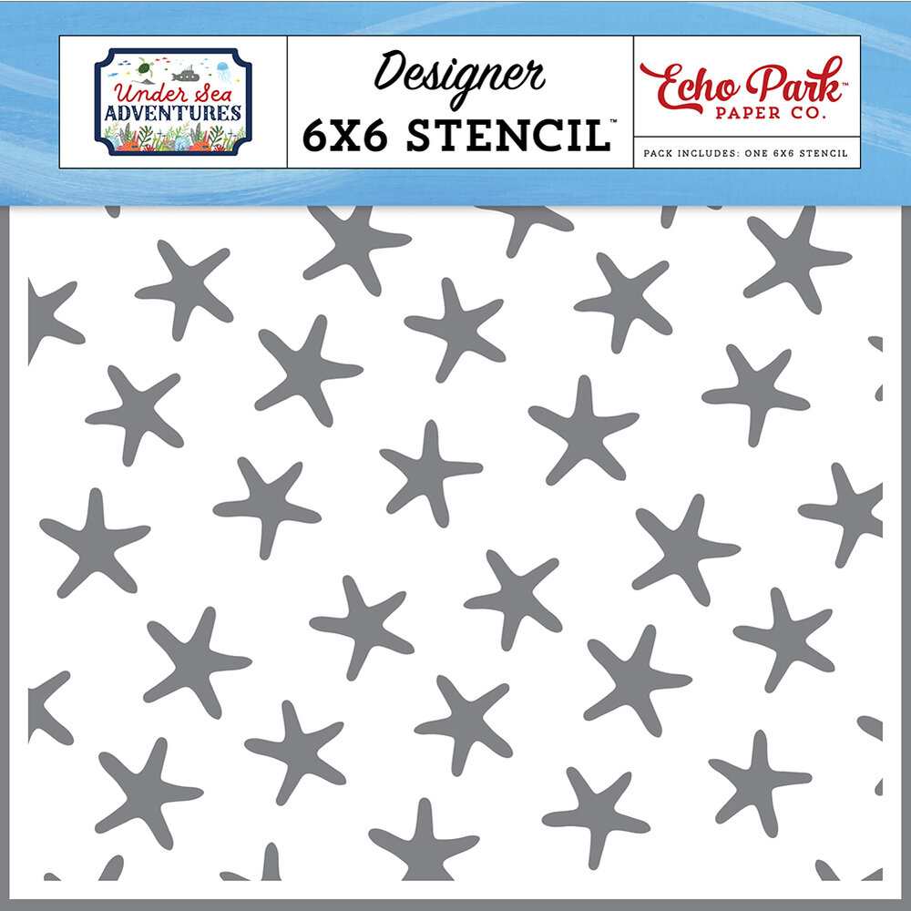Swimming Starfish Stencil – Under Sea Adventures – Echo Park Online Sale
