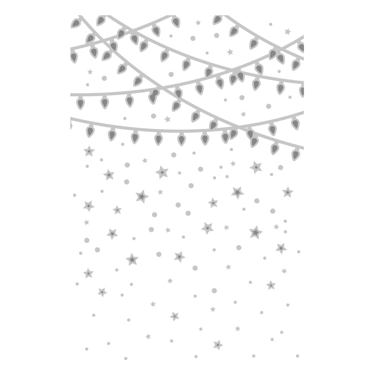 Stars & Lights Multi-Level Textured Emboss Folder -Jennifer Ogborn- Sizzix Supply