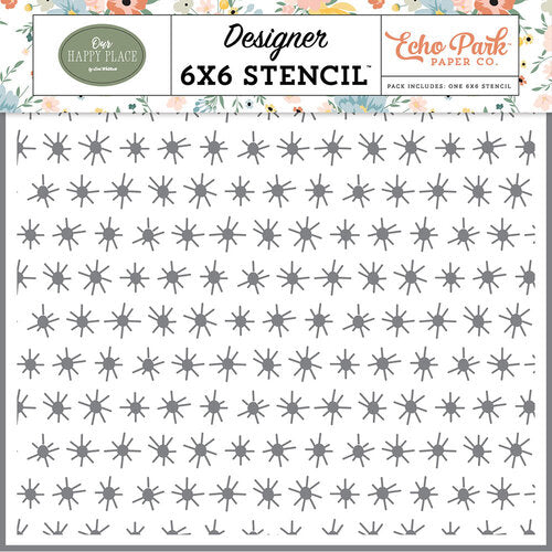 Sunny Family Days Stencil – Our Happy Place – Echo Park Sale
