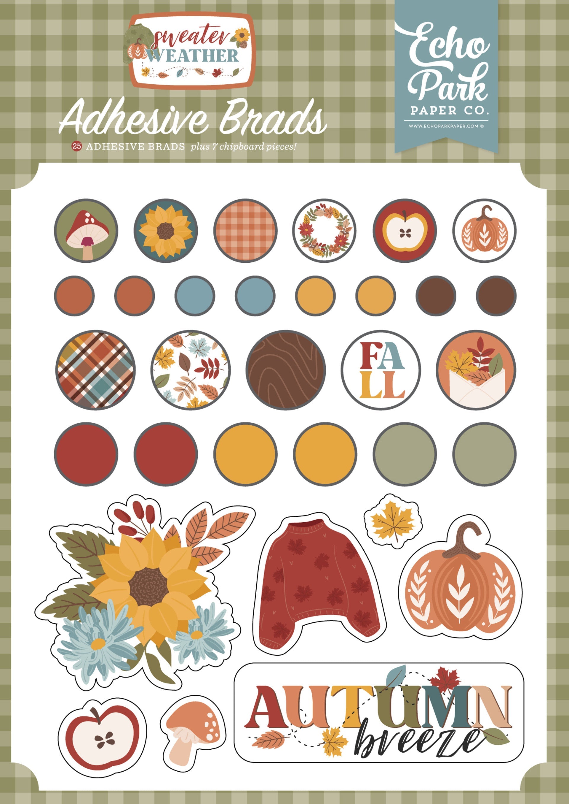 Sweater Weather Adhesive Brads – Echo Park Online