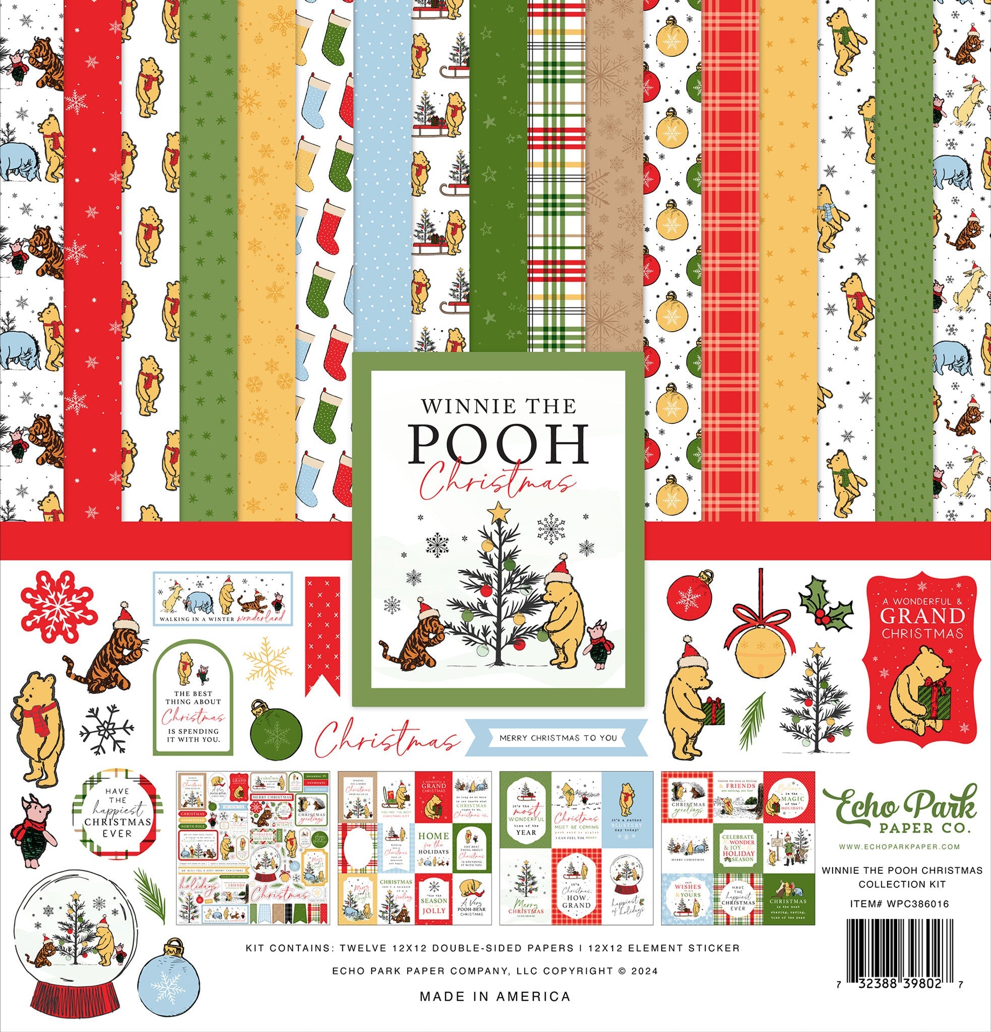 Winnie The Pooh Christmas Collection Kit – Echo Park Online now