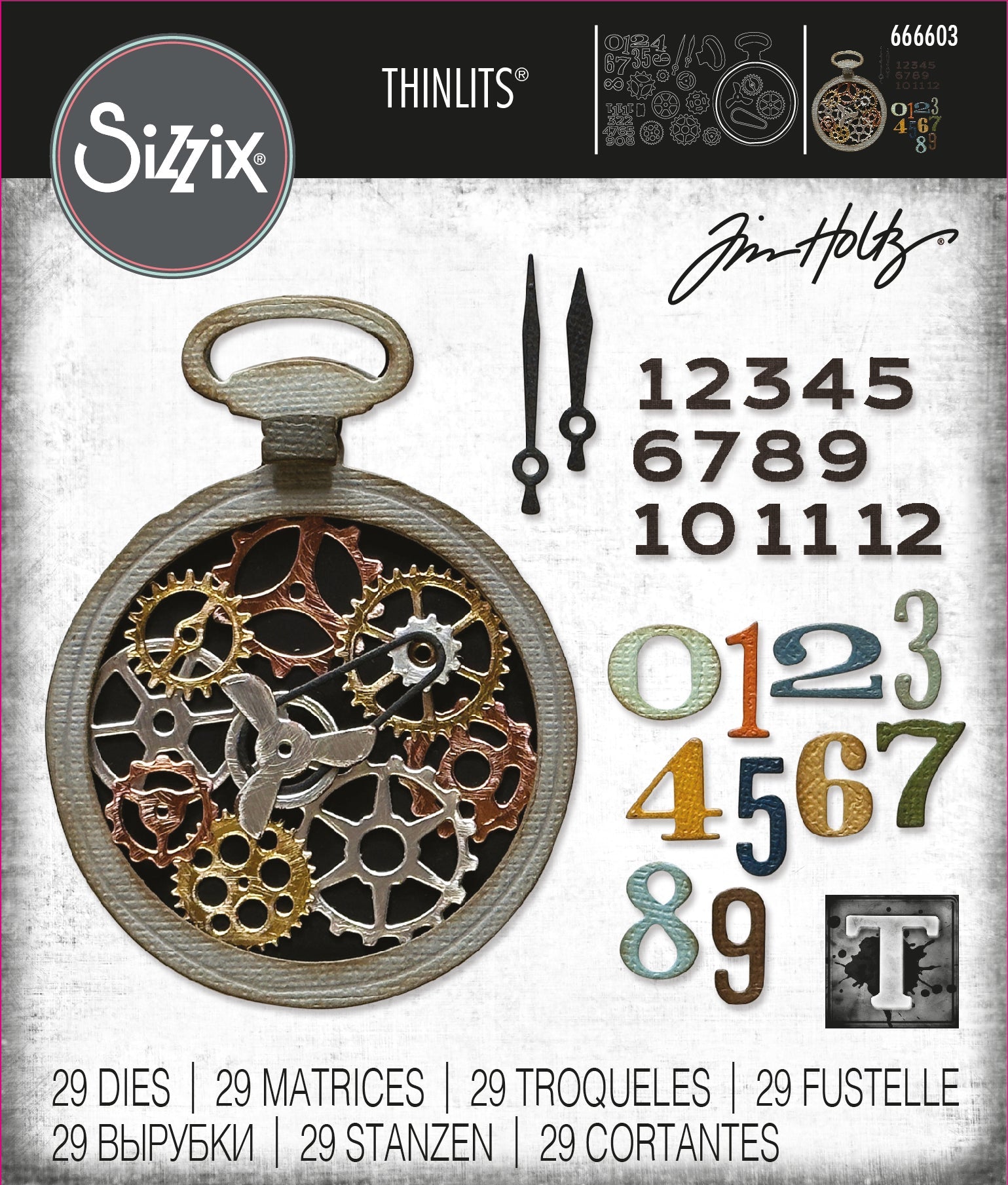 Watch Gears Thinlits Die Set – Back from the Vault by Tim Holtz – Sizzix Supply