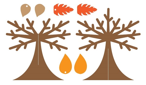 Thankful Tree Tabletop Craft Kit SVG Image File Download for Thanksgiving Projects Online now