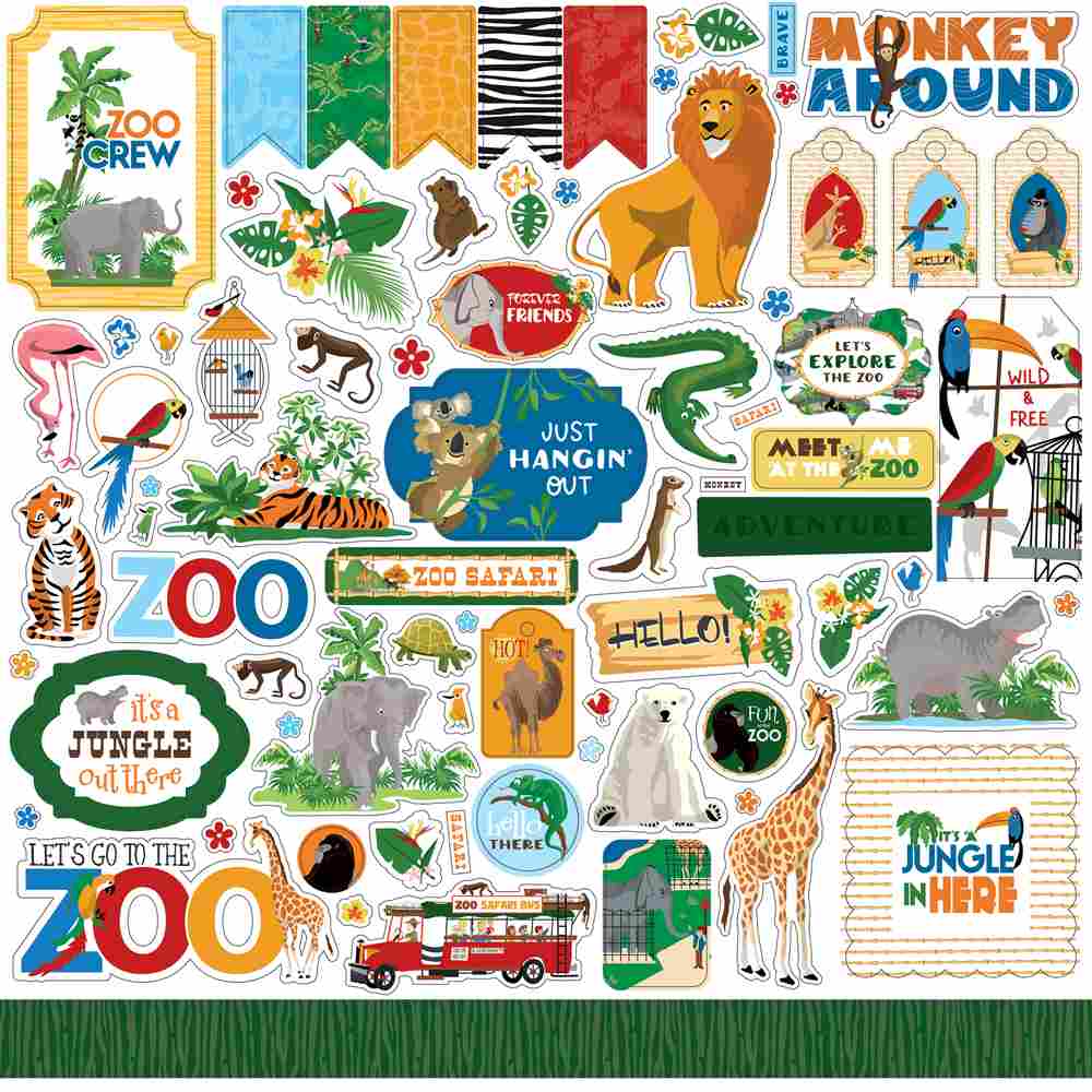 Zoo Adventure Element Stickers – Carta Bella Online Sale