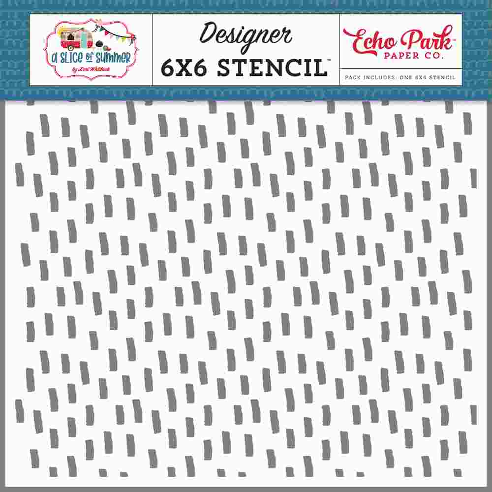 Summer Rain Stencil – A Slice of Summer – Echo Park Online Sale