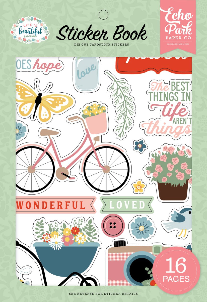 Sticker Book – Life is Beautiful – Echo Park Sale