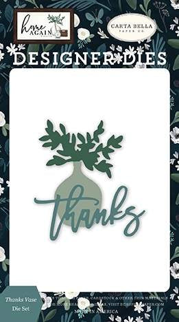 Thanks Vase Die Set – Home Again – Carta Bella Hot on Sale