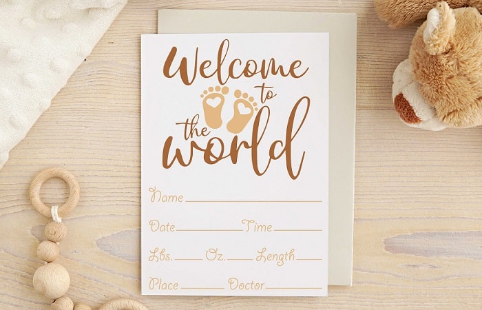 Welcome To The World SVG Image File Download for Baby Projects Online Sale