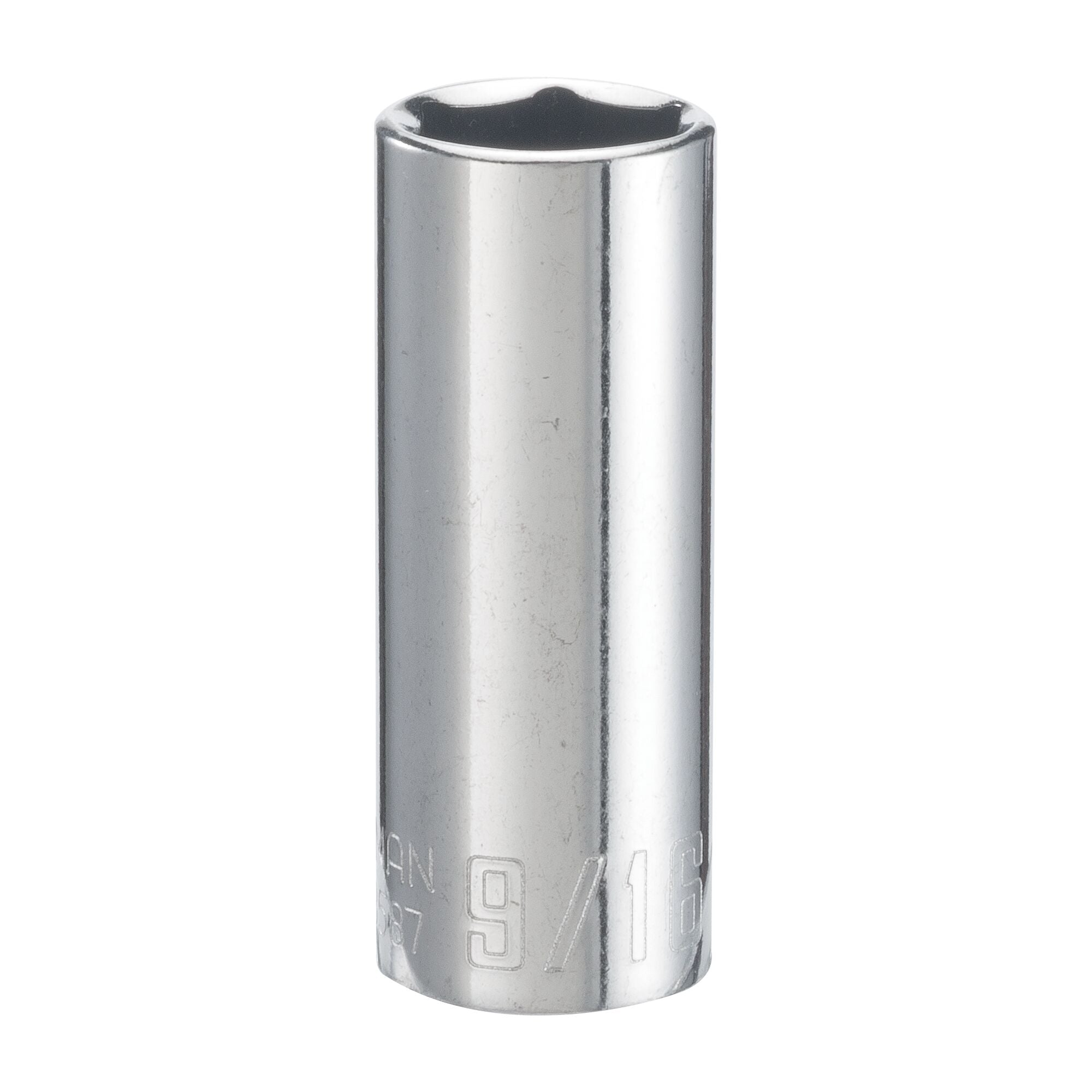 1/4-in Drive 9/16-in 6 Point SAE Deep Socket Fashion