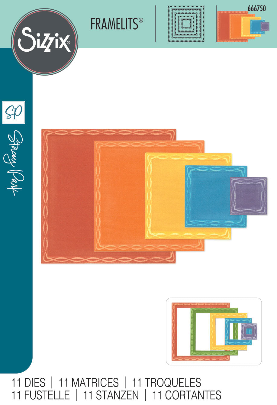 Yvette Interlaced Fanciful Squares Framelits Die Set – Cosmopolitan – Stacey Park – Sizzix Discount