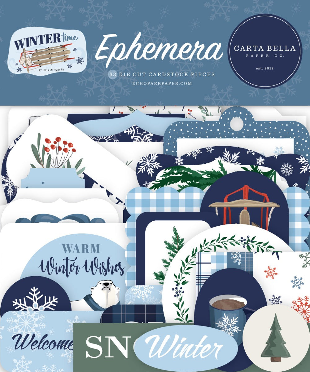 Wintertime Ephemera- Carta Bella Hot on Sale