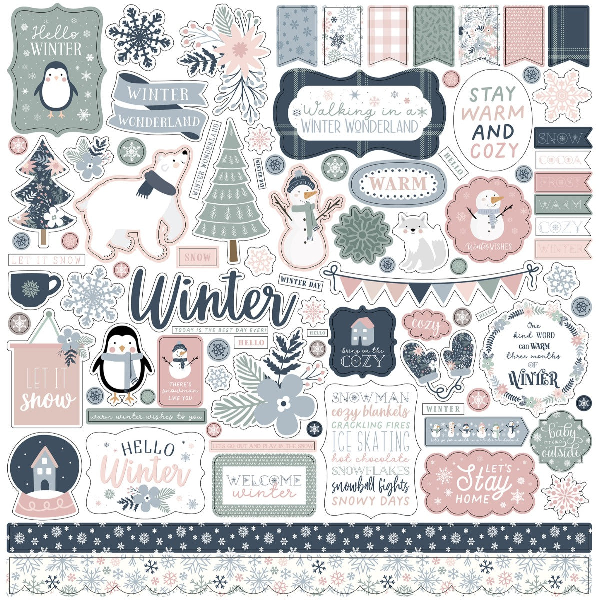 Winterland Element Stickers – Echo Park Hot on Sale