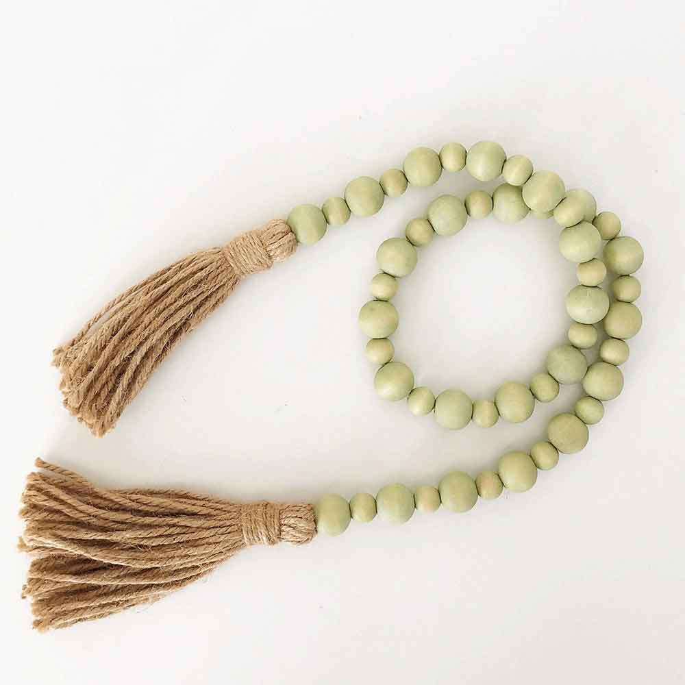Wood Beads (Sea Foam, Large & Small) – Foundations Decor Discount