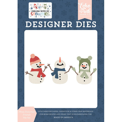 Three Snowman Friends Die Set – Chilling With My Snowmies – Echo Park Discount