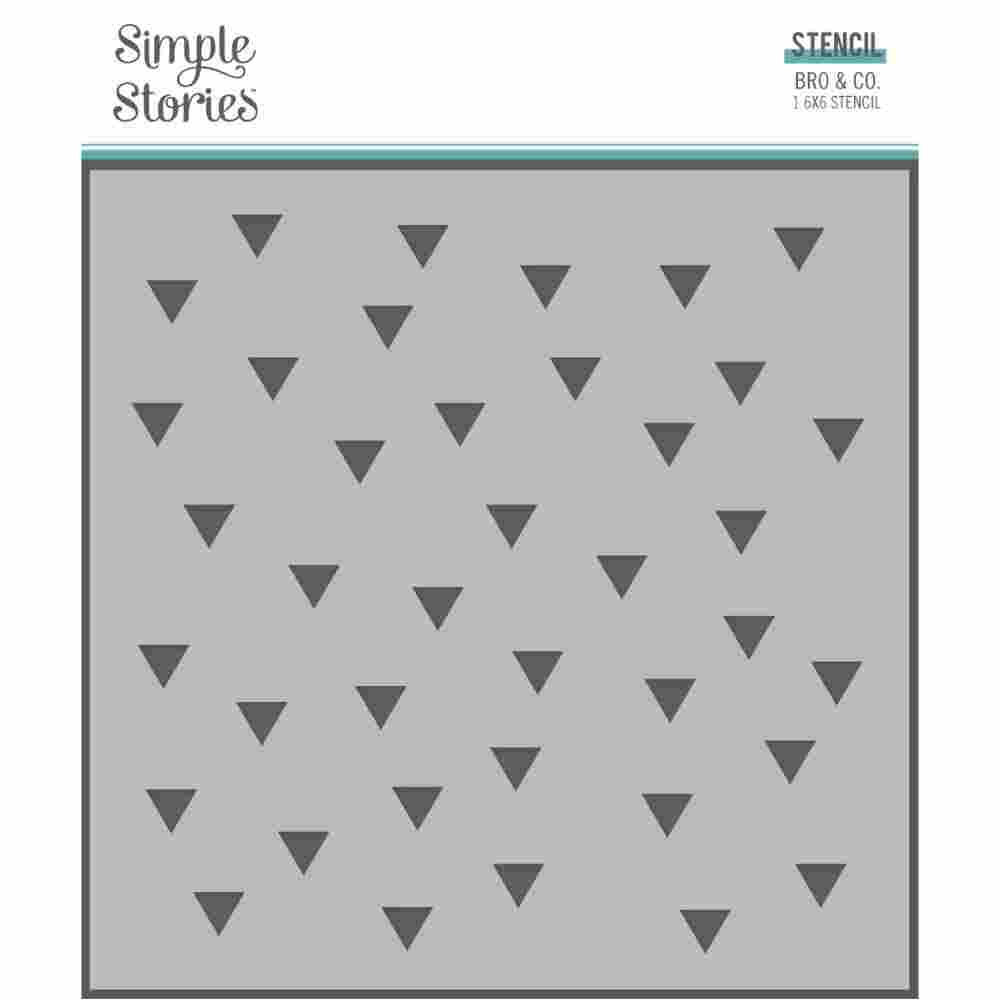 Triangles Stencil – Bro & Co – Simple Stories Sale