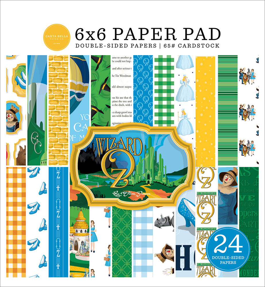 Wizard Of Oz 6″ x 6″ Paper Pad – Carta Bella Discount