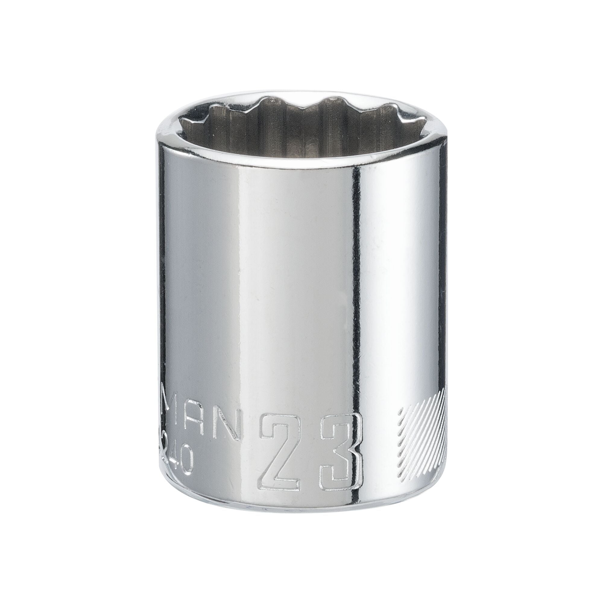 1/2-in Drive 23mm 12 Point Shallow Socket Fashion