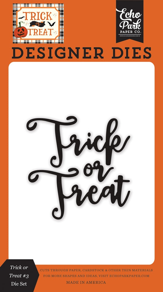 Trick or Treat #3 Word Die Set – Echo Park Online Hot Sale