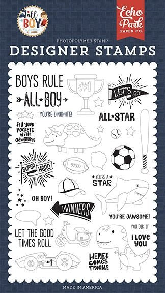 You’re A Star Stamps – All Boy – Lori Whitlock – Echo Park Sale