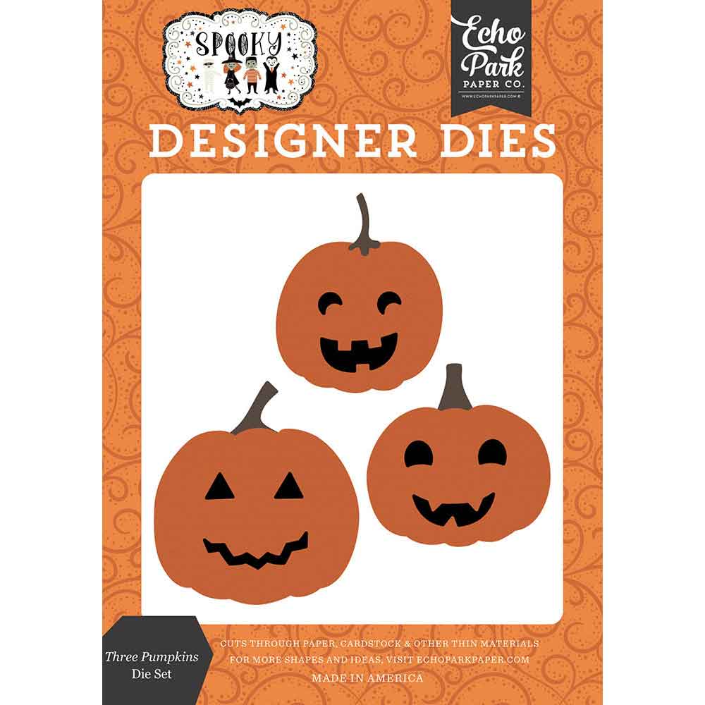 Three Pumpkins Die Set – Spooky – Echo Park Supply