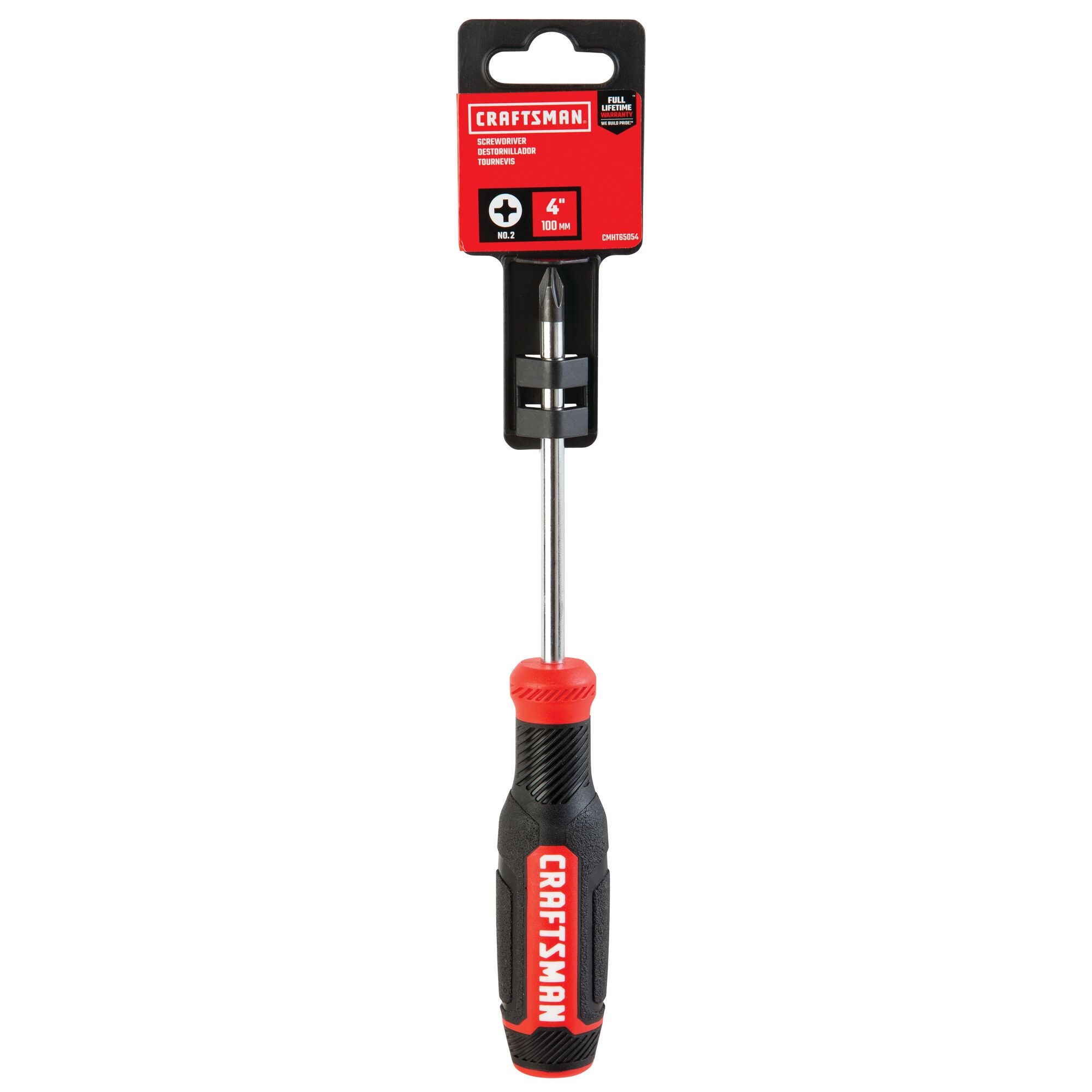 #2 Phillips Bi-Material Handle 4 Inch Screwdriver Discount