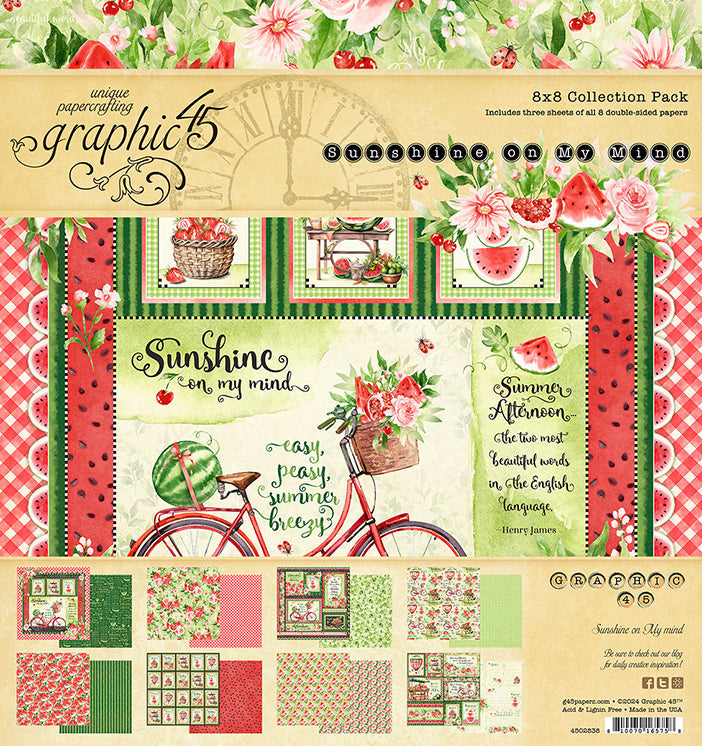 Sunshine on my Mind 8″ x 8″ Collection Pack – Graphic 45 Supply