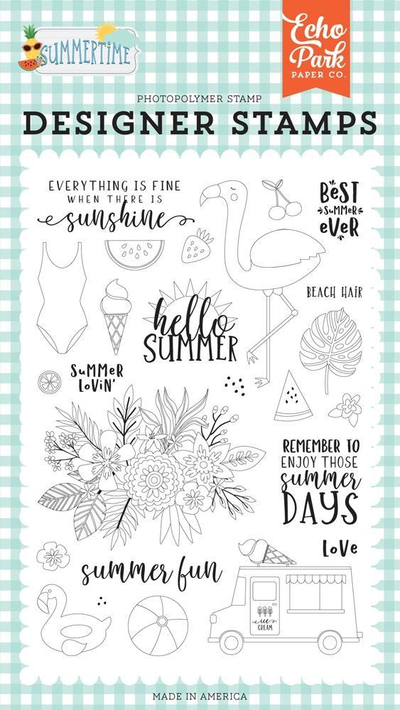 Summer Lovin Stamp Set – Summertime – Echo Park Fashion