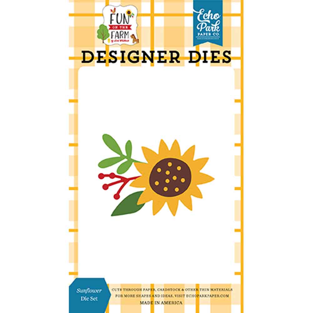 Sunflower Die Set – Fun on the Farm – Lori Whitlock – Echo Park on Sale