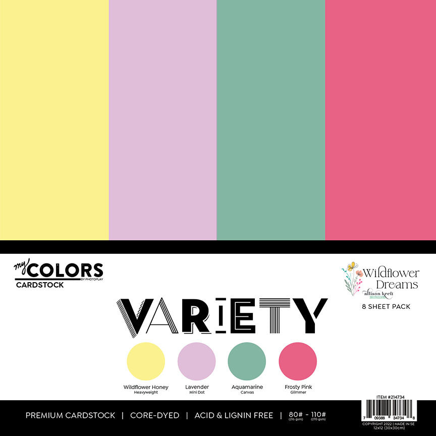 Wildflower Dreams 12″ x 12″ Cardstock Pack – PhotoPlay on Sale