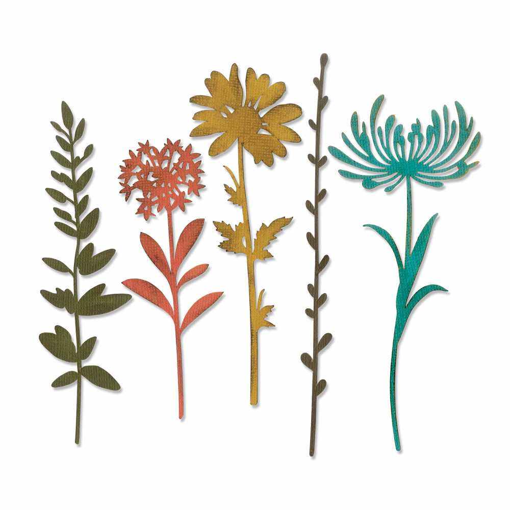 Wildflower Stems #1 Thinlits Die Set – Tim Holtz – Sizzix on Sale