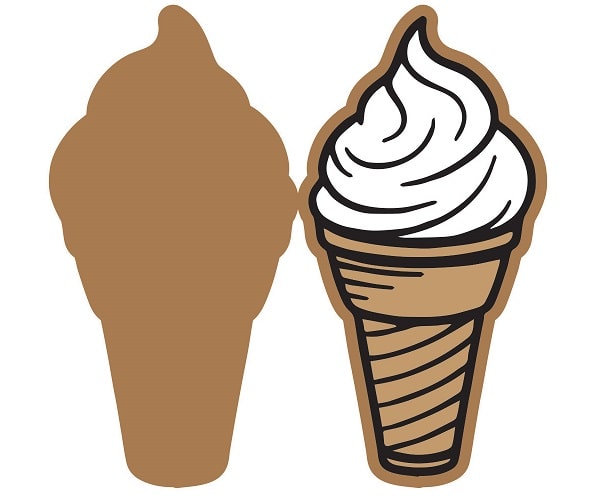 Sweet Delight: Ice Cream Cone SVG Image File Download for Craft Projects Online now