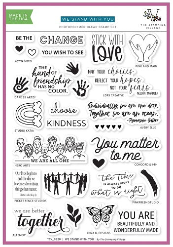 We Stand With You Stamps – Lawn Fawn Supply