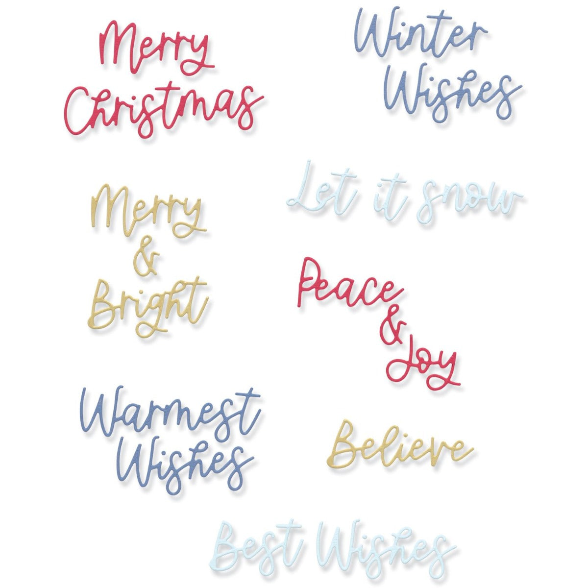 Variety Sentiments #2 Thinlits Die – Lisa Jones- Sizzix Online