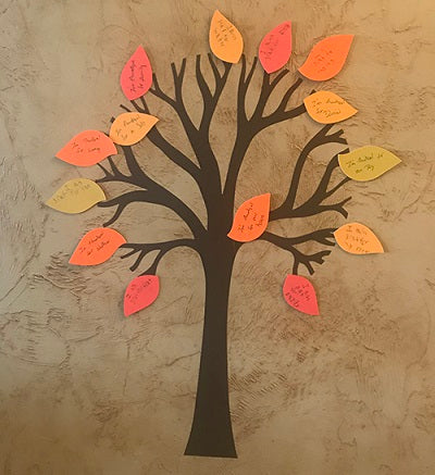 Thankful Tree Wall Decor SVG Image File Download for Thanksgiving Projects Sale