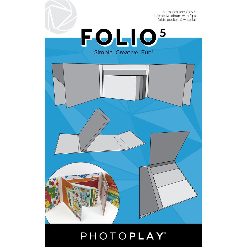 White Folio5 Album Kit, 5.5″ x 7″ – PhotoPlay Online