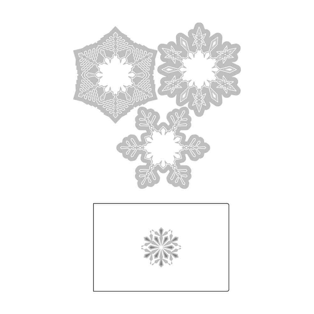 Winter Snowflakes Switchlits Embossing Folder – Kath Breen – Sizzix on Sale