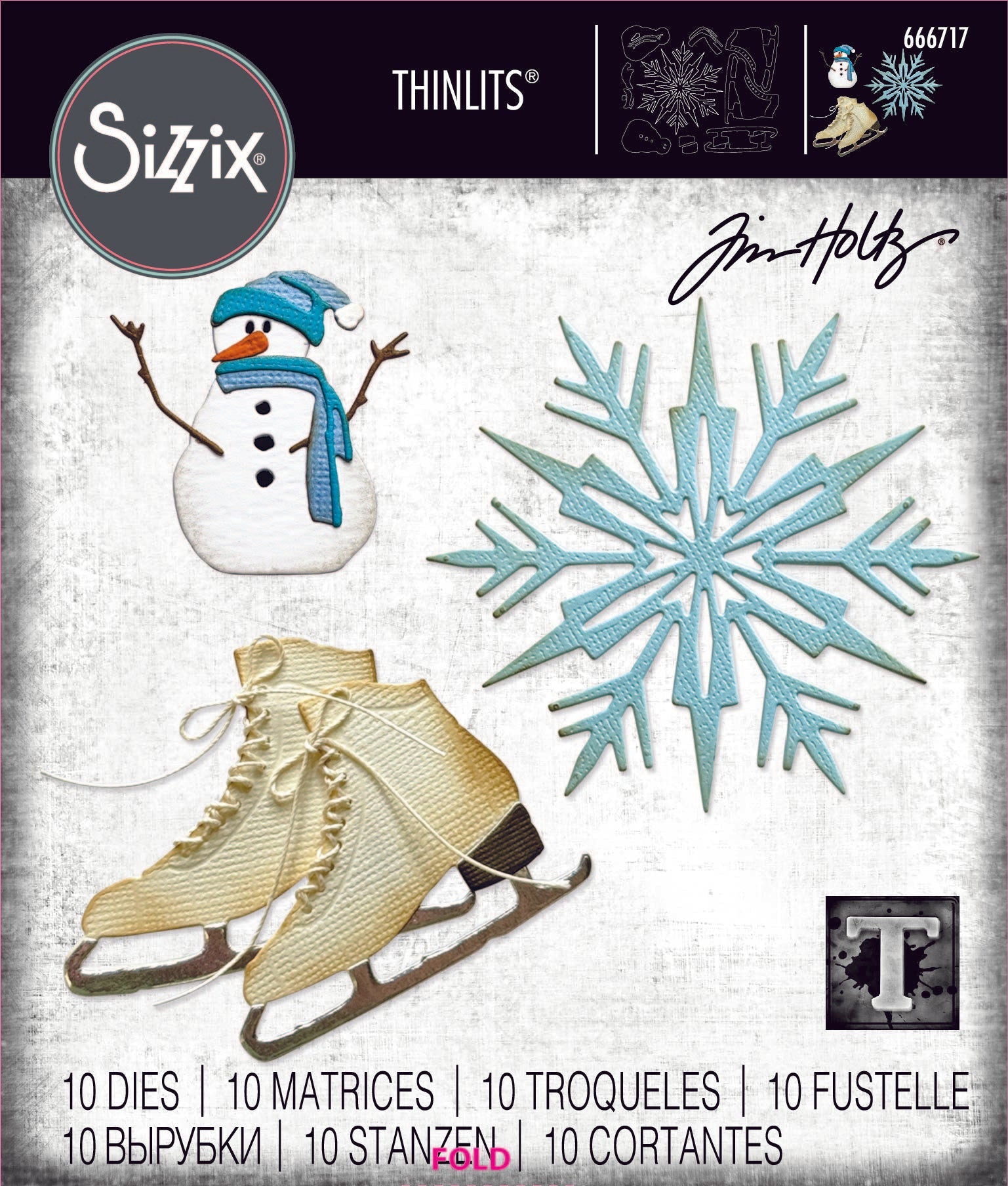 Winter Wishes Thinlits Die Set – Back from the Vault by Tim Holtz – Sizzix Sale
