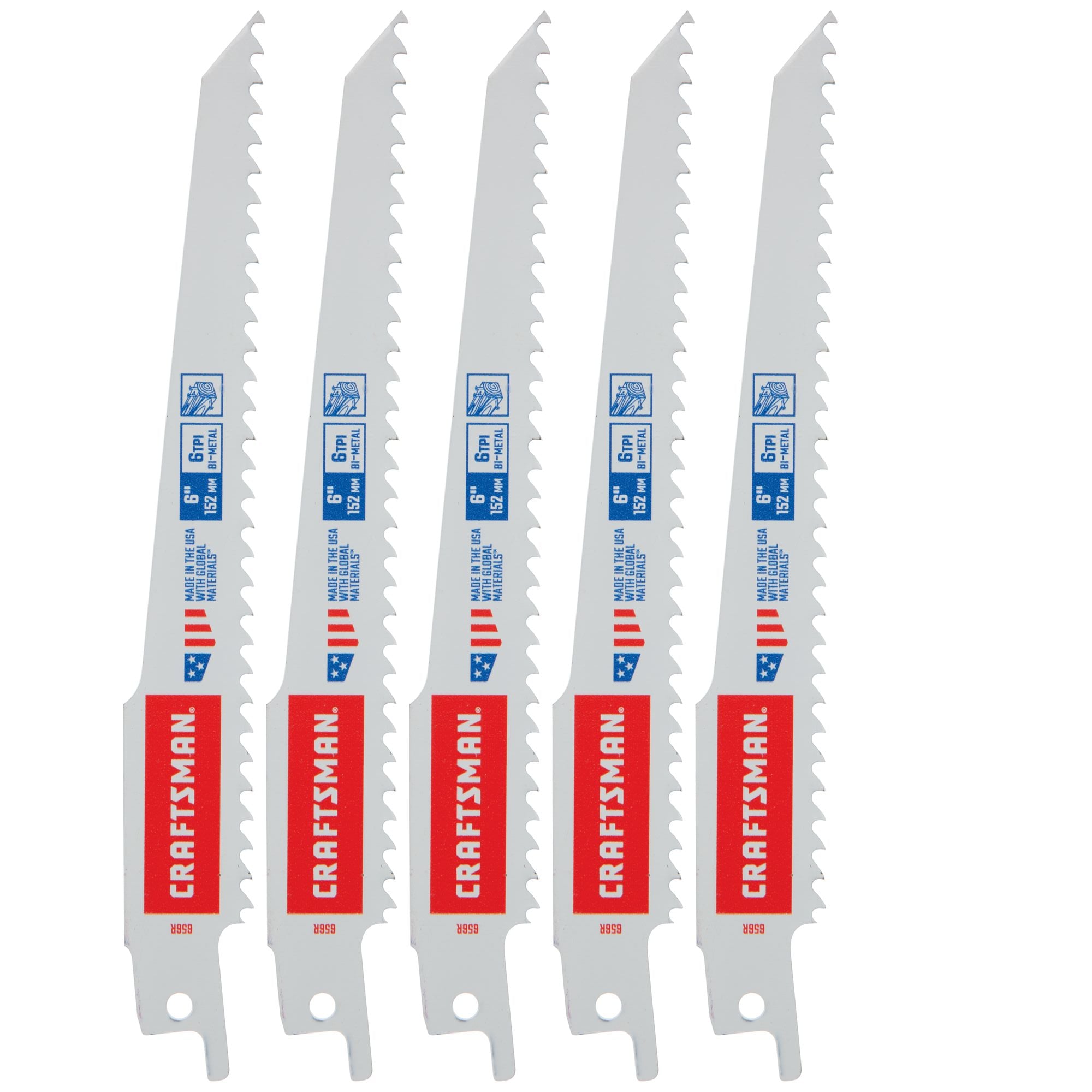 6-In. 6 Tpi Reciprocating Saw Blades (5 Pk.) Discount