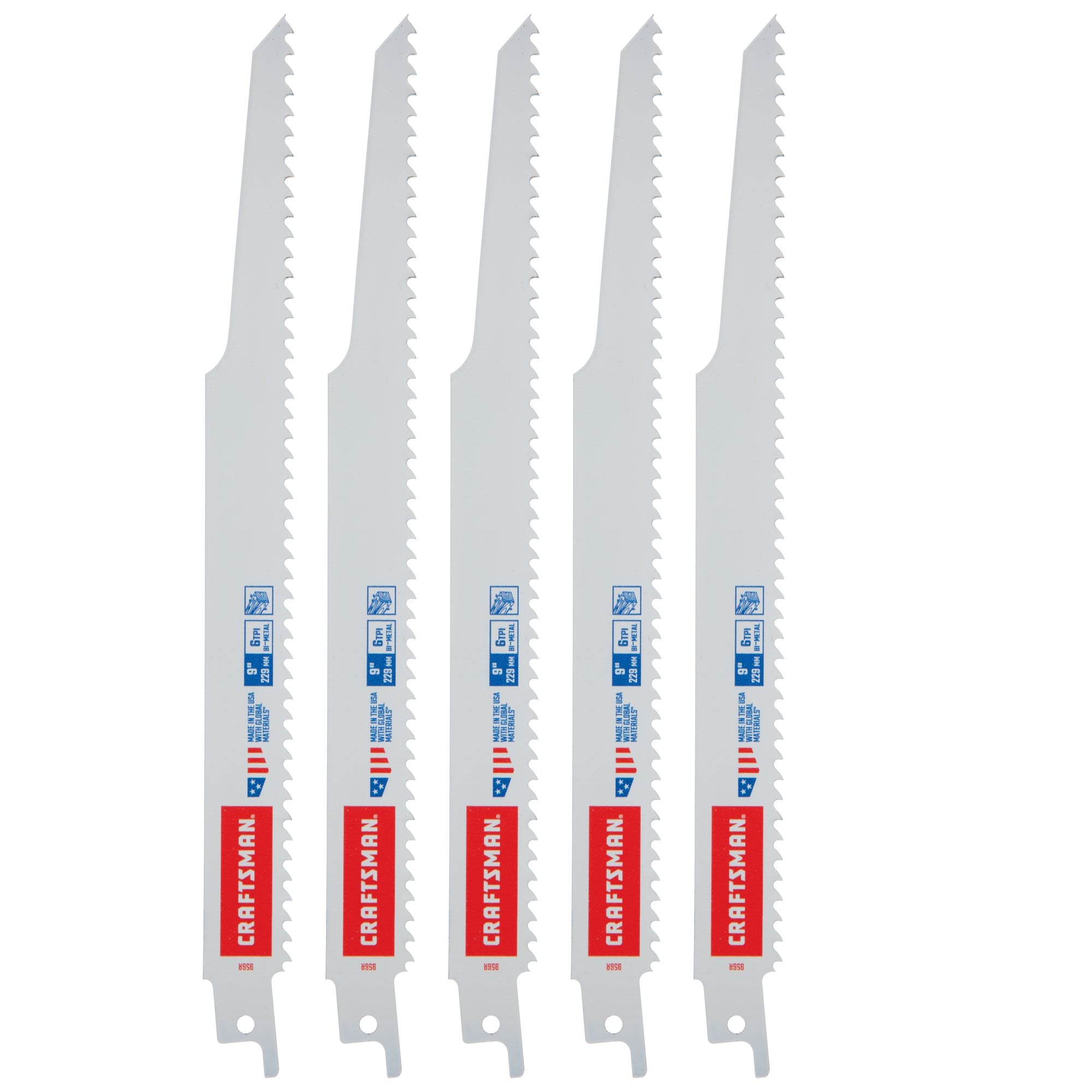 9-In. 6 Tpi Reciprocating Saw Blades (5 Pk.) Online