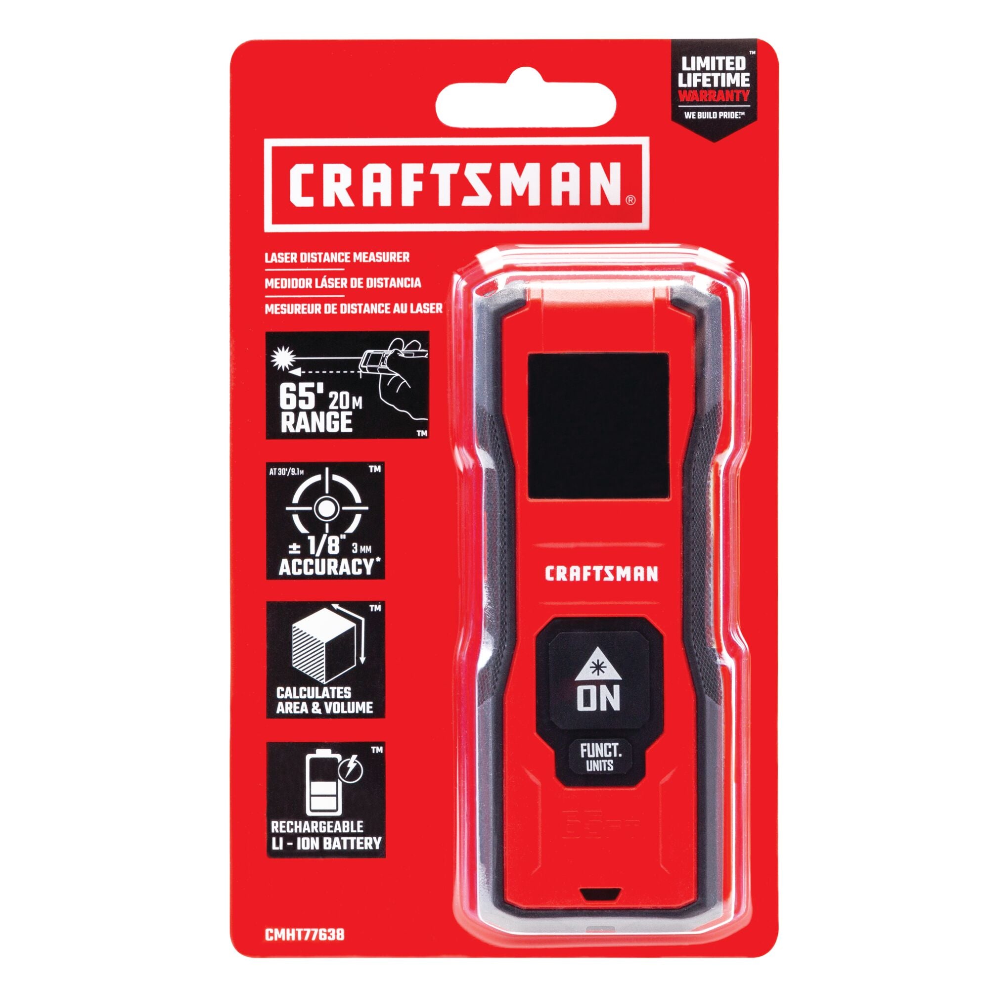 65 ft Laser Distance Measurer Fashion