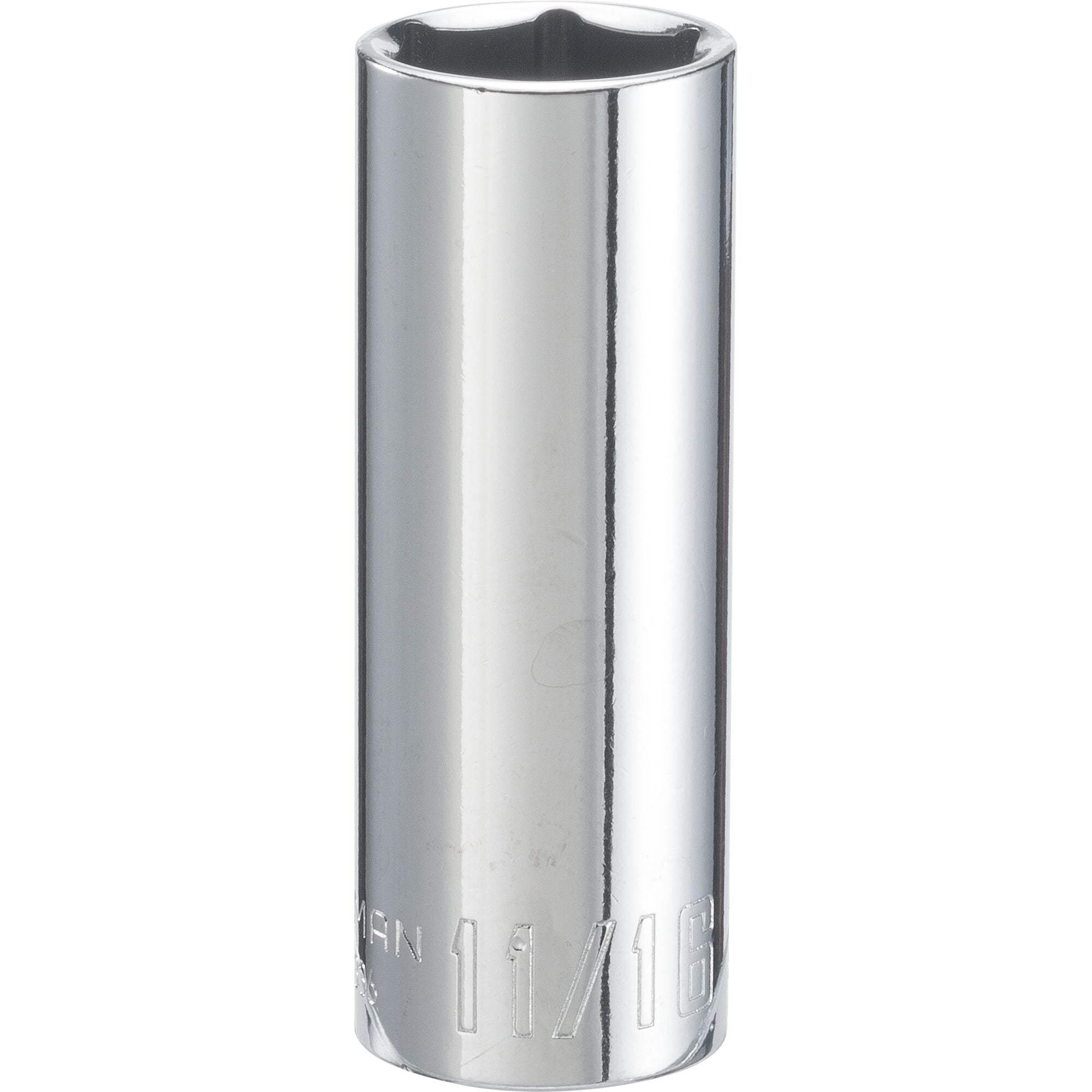 3/8-in Drive 11/16-in 6 Point SAE Shallow Socket Online Hot Sale