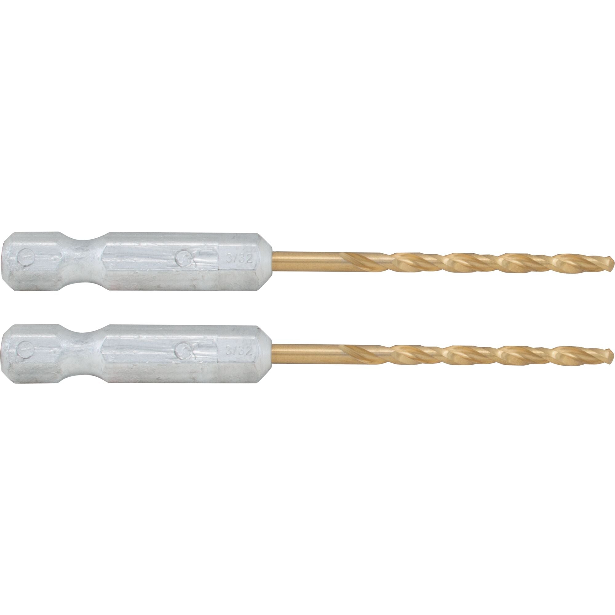 3/32-In. Hex Shank Titanium Nitride Coating Drill Bits (2 Pk.) Fashion