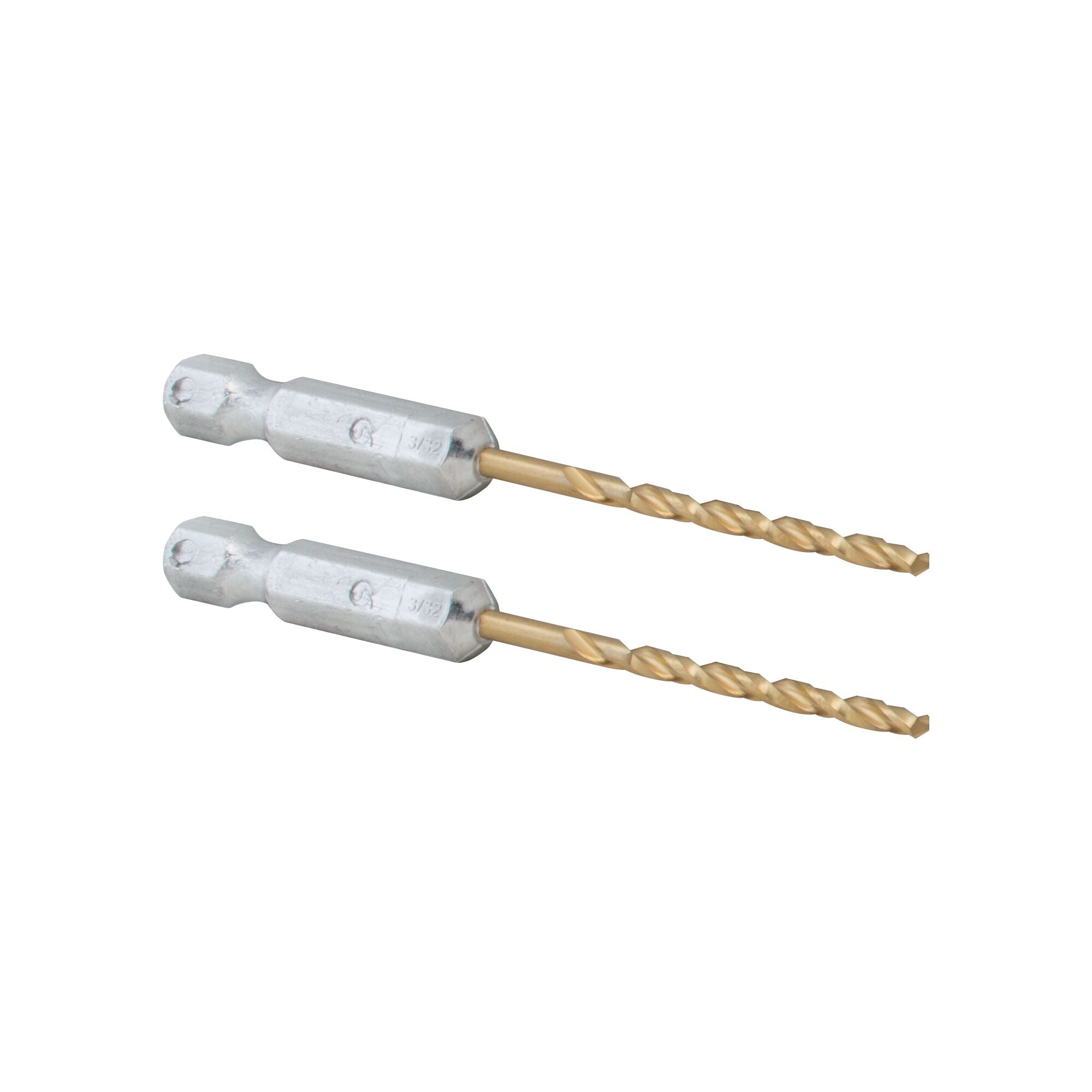 3/32-In. Hex Shank Titanium Nitride Coating Drill Bits (2 Pk.) Fashion