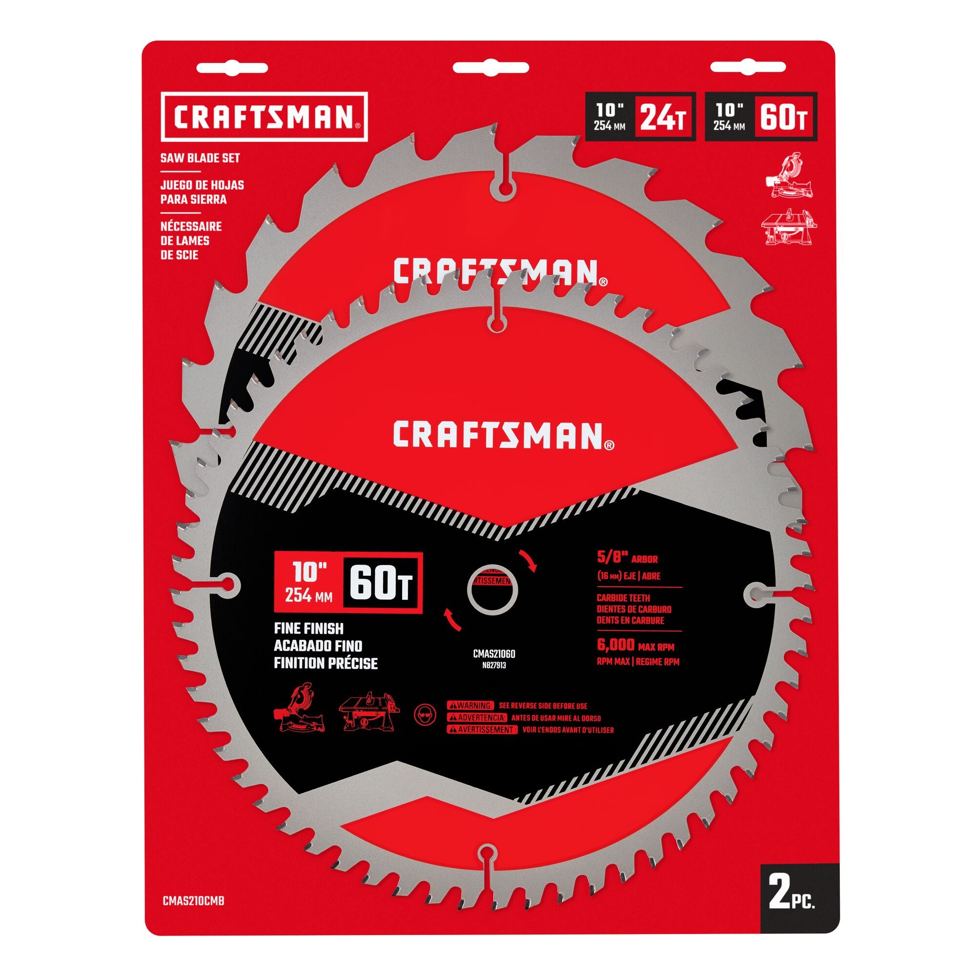 10-in Saw Blade Combo (2 PK) Online Sale