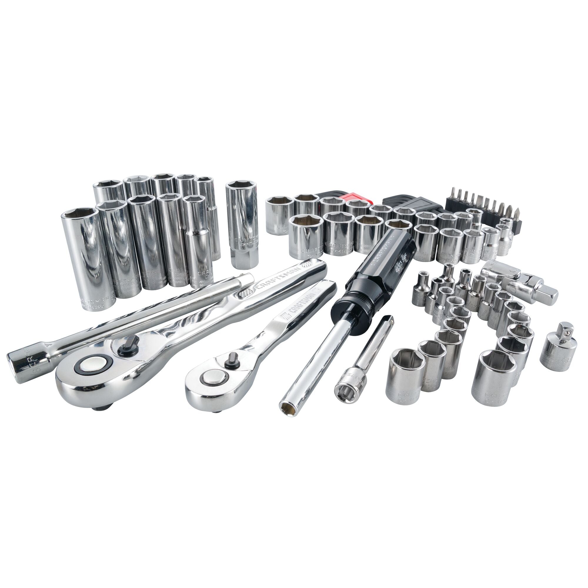 83 pc 1/4-in & 3/8-in Drive Mechanics Tool Set on Sale