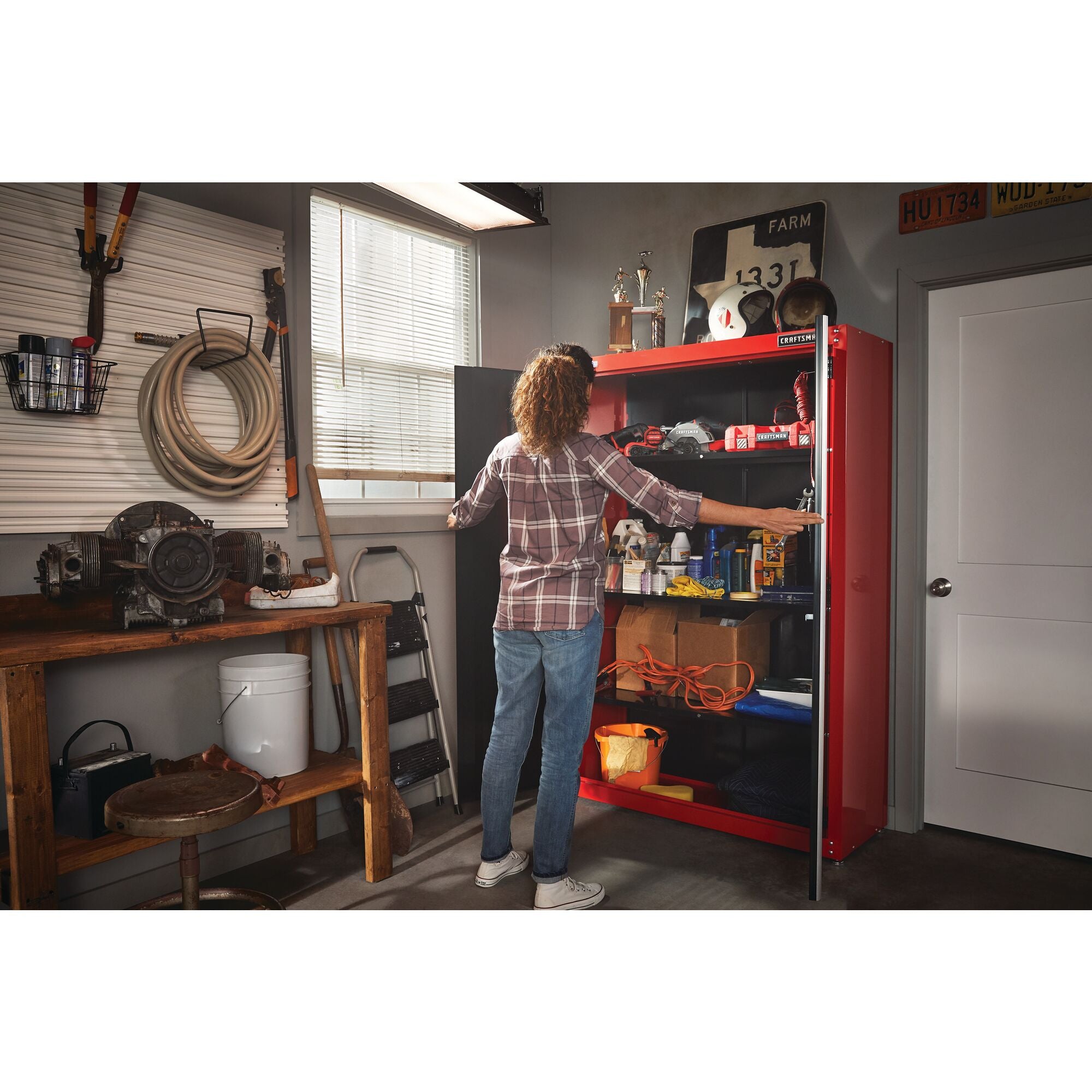 48 Inch Wide Floor Garage Tool Cabinet – Red Hot on Sale