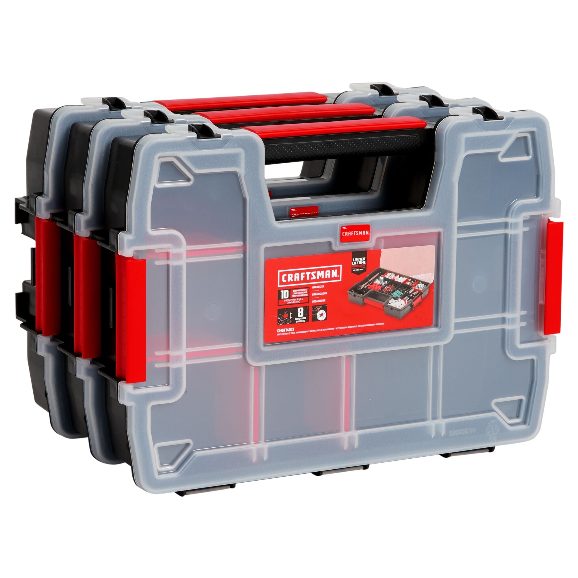 10-Compartment Small Organizer (3-Pack) on Sale