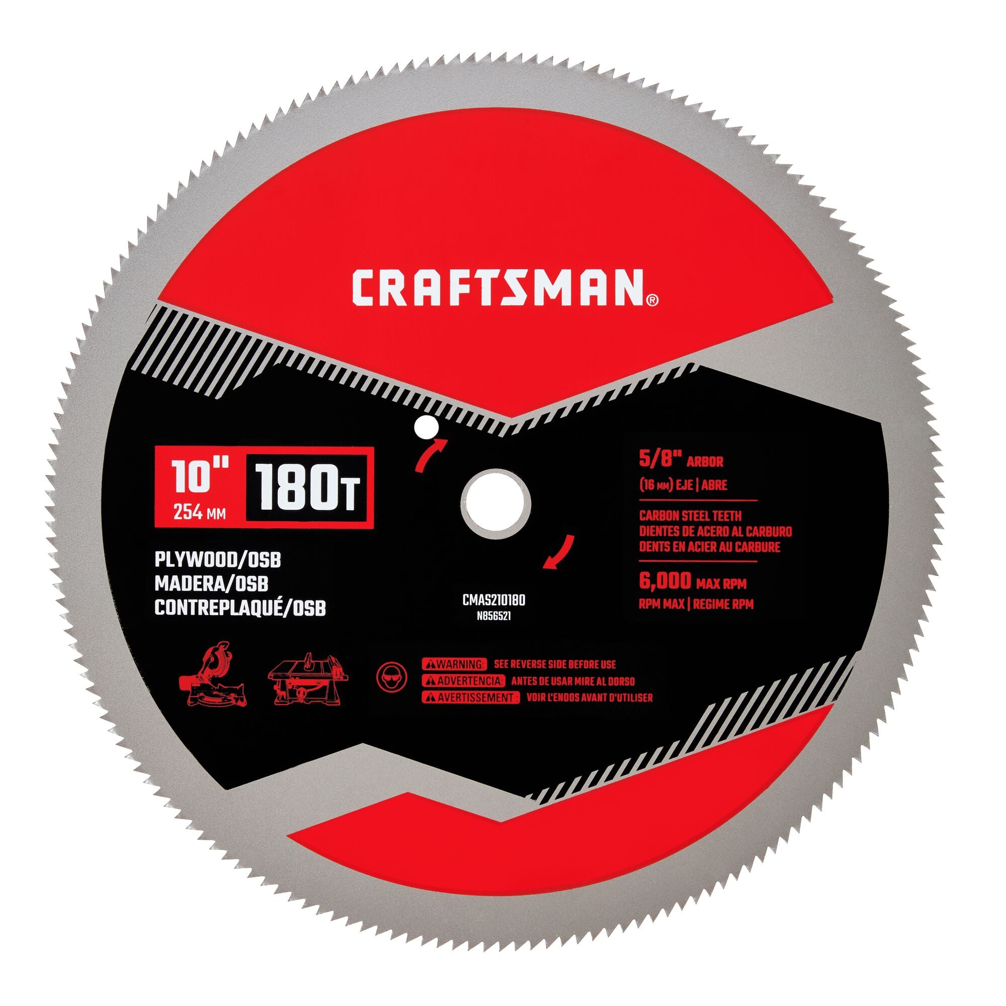 10-in Plywood/OSB Saw Blade (180 Tooth) Hot on Sale