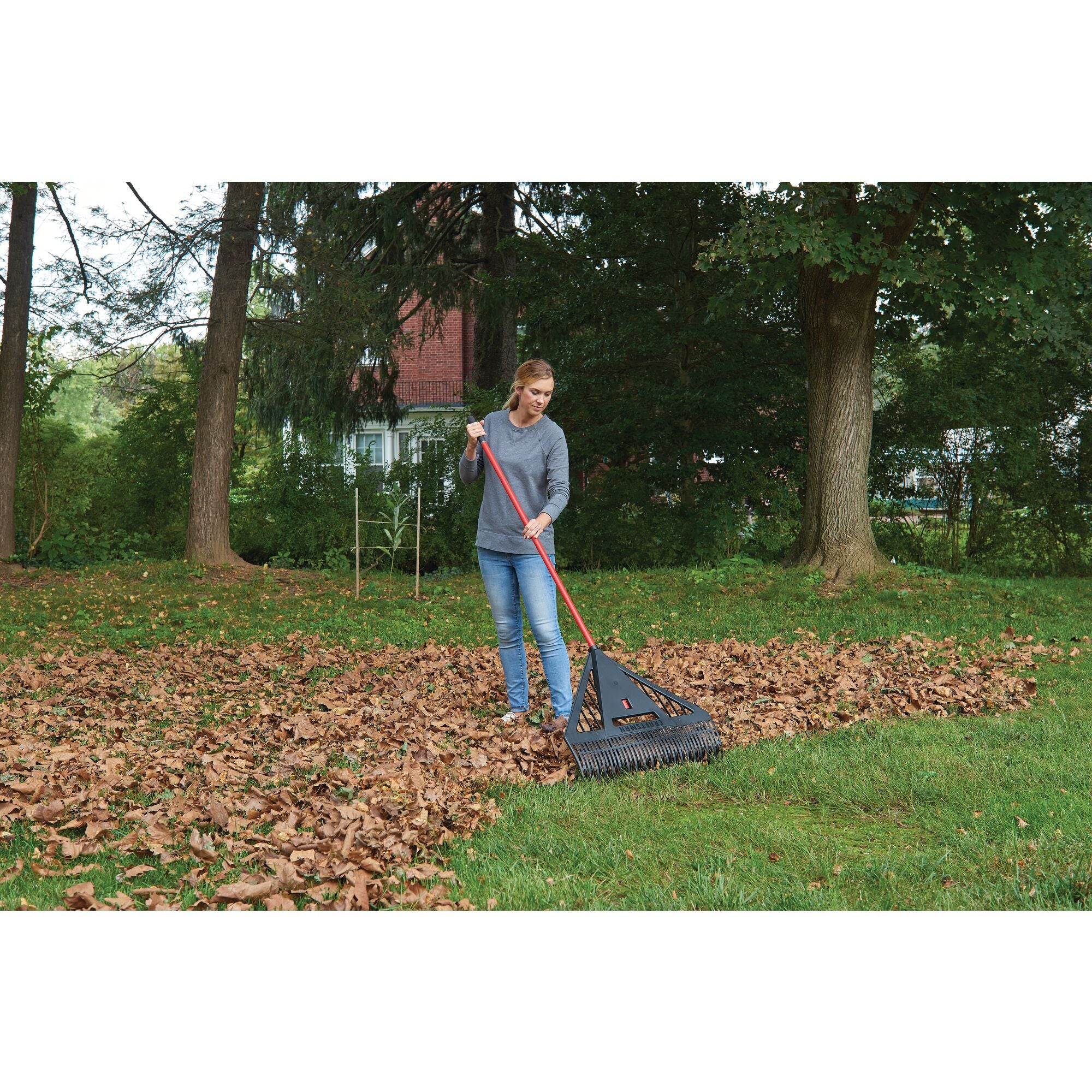 26-in. Dual Tine Leaf Rake Online now